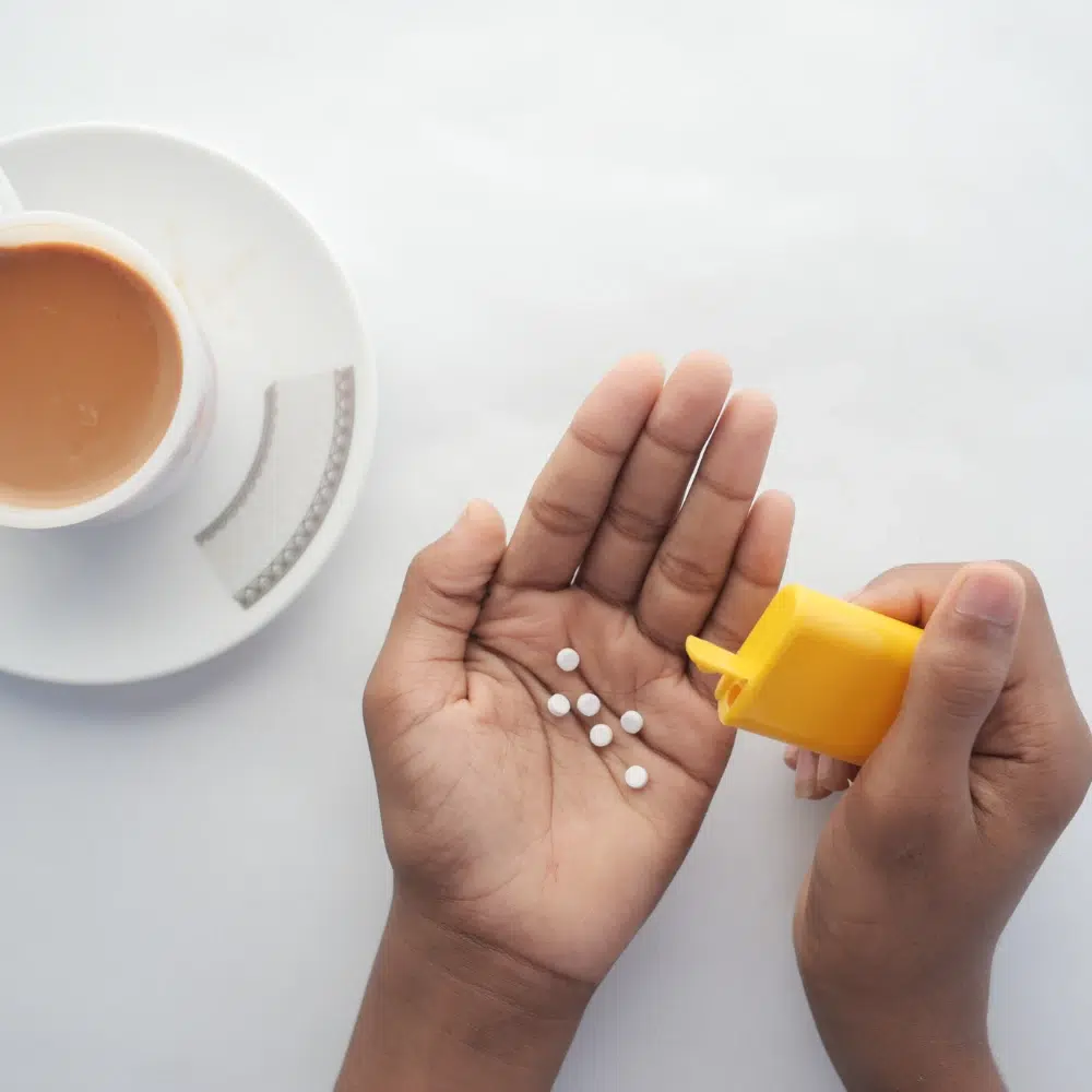 Diet soda can representing artificial sweeteners